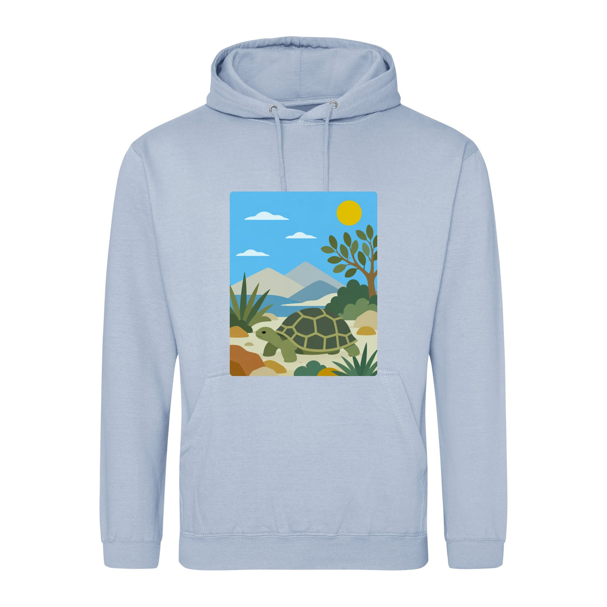 Tortoise Trail Adult Hoodie - Wild Horizons Sky Blue colour variant image