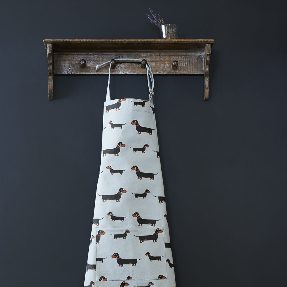 Dachshund Organic Canvas Apron from Sweet William Designs