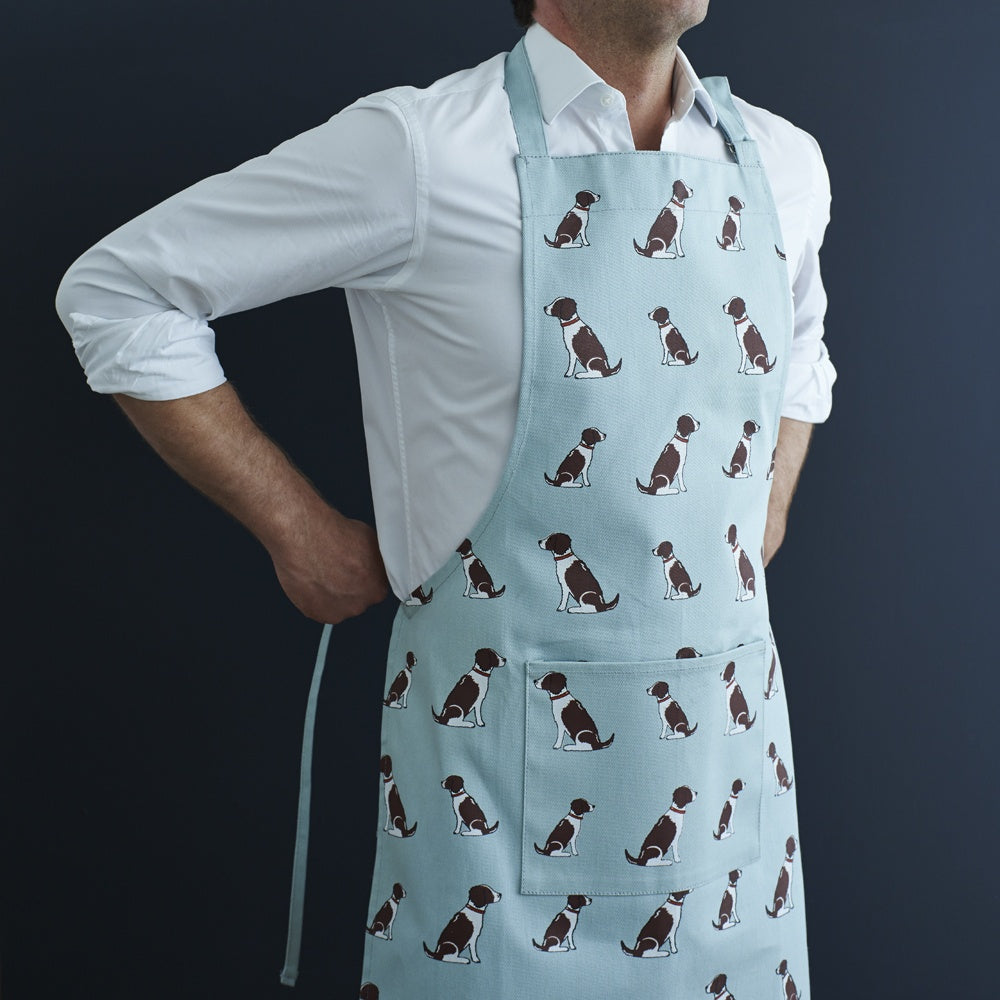 Springer Spaniel Organic Canvas Apron from Sweet William Designs