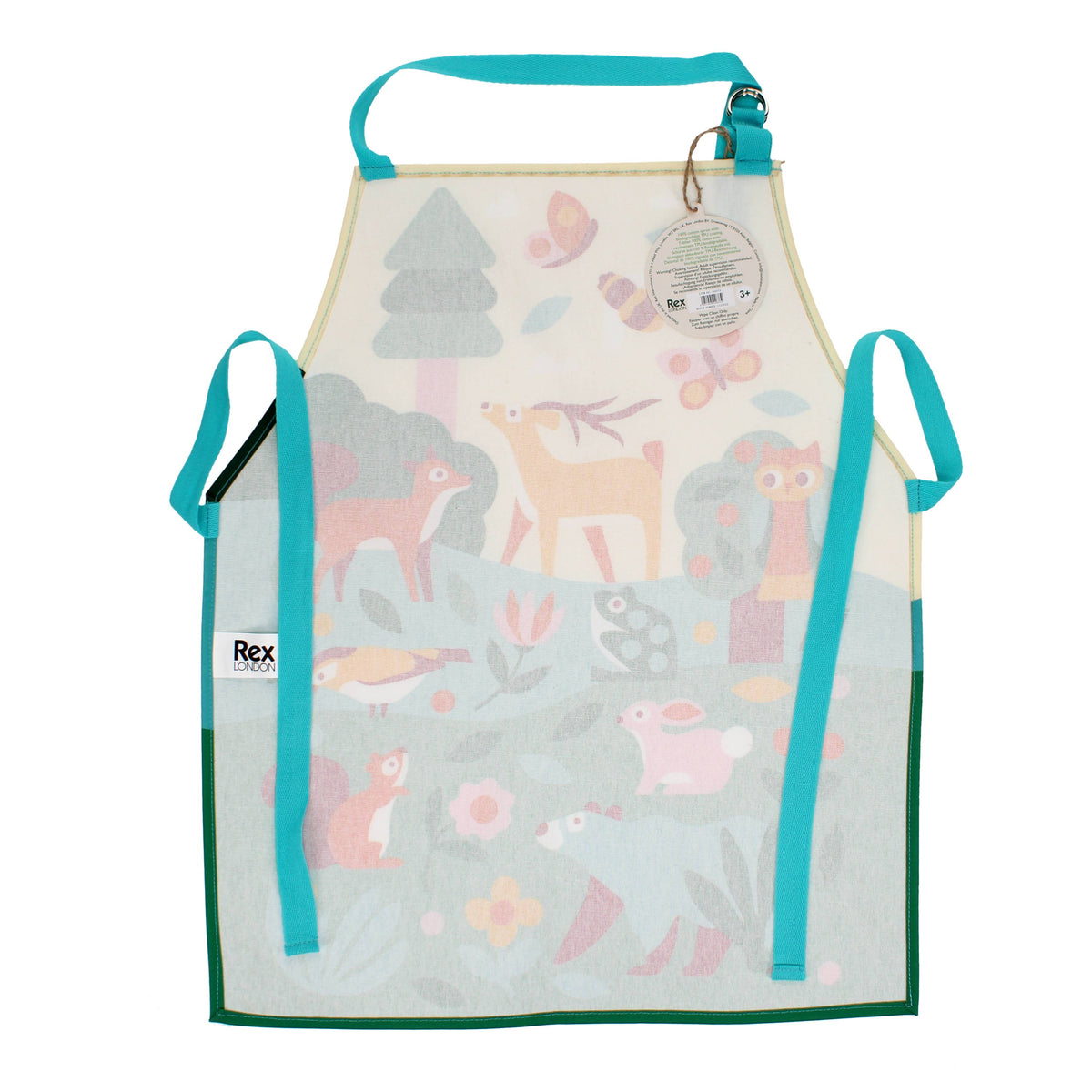 Woodland Kids' Wipeable Cotton Apron from Rex London