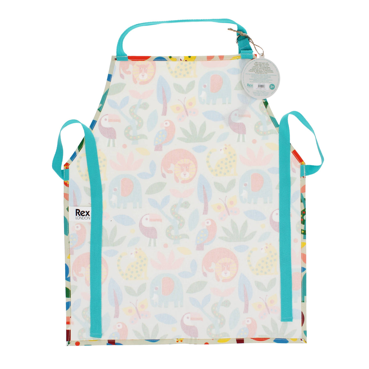 Wild Wonders Kids' Wipeable Cotton Apron from Rex London