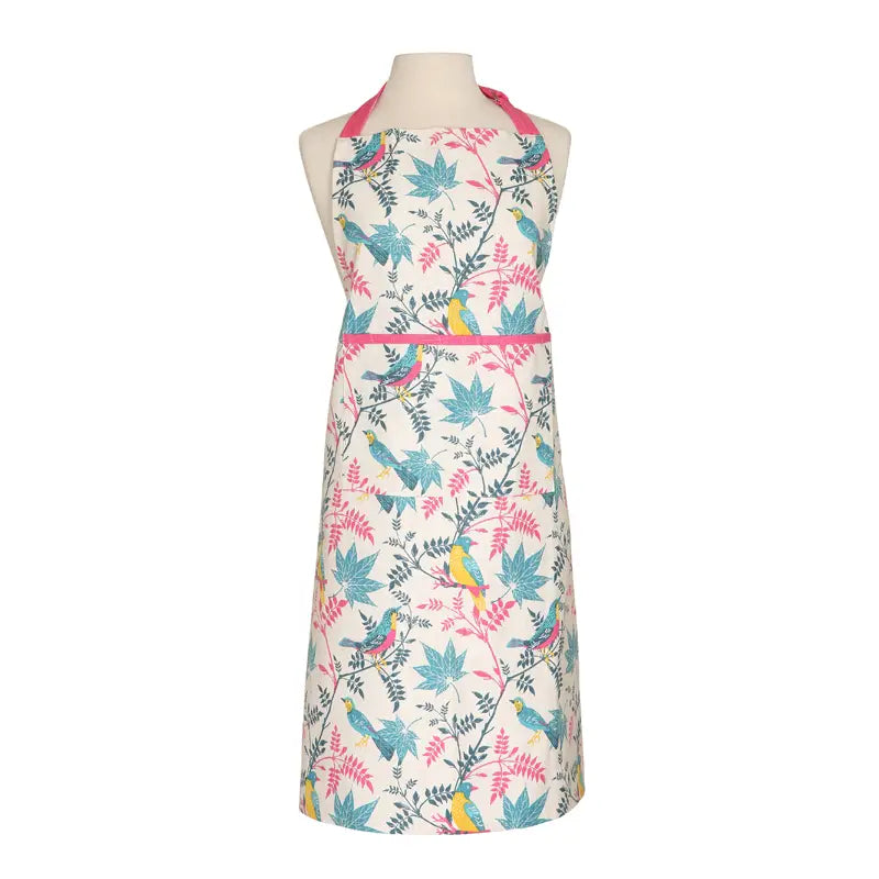 RHS Birds Organic Cotton Adult Apron from Dexam