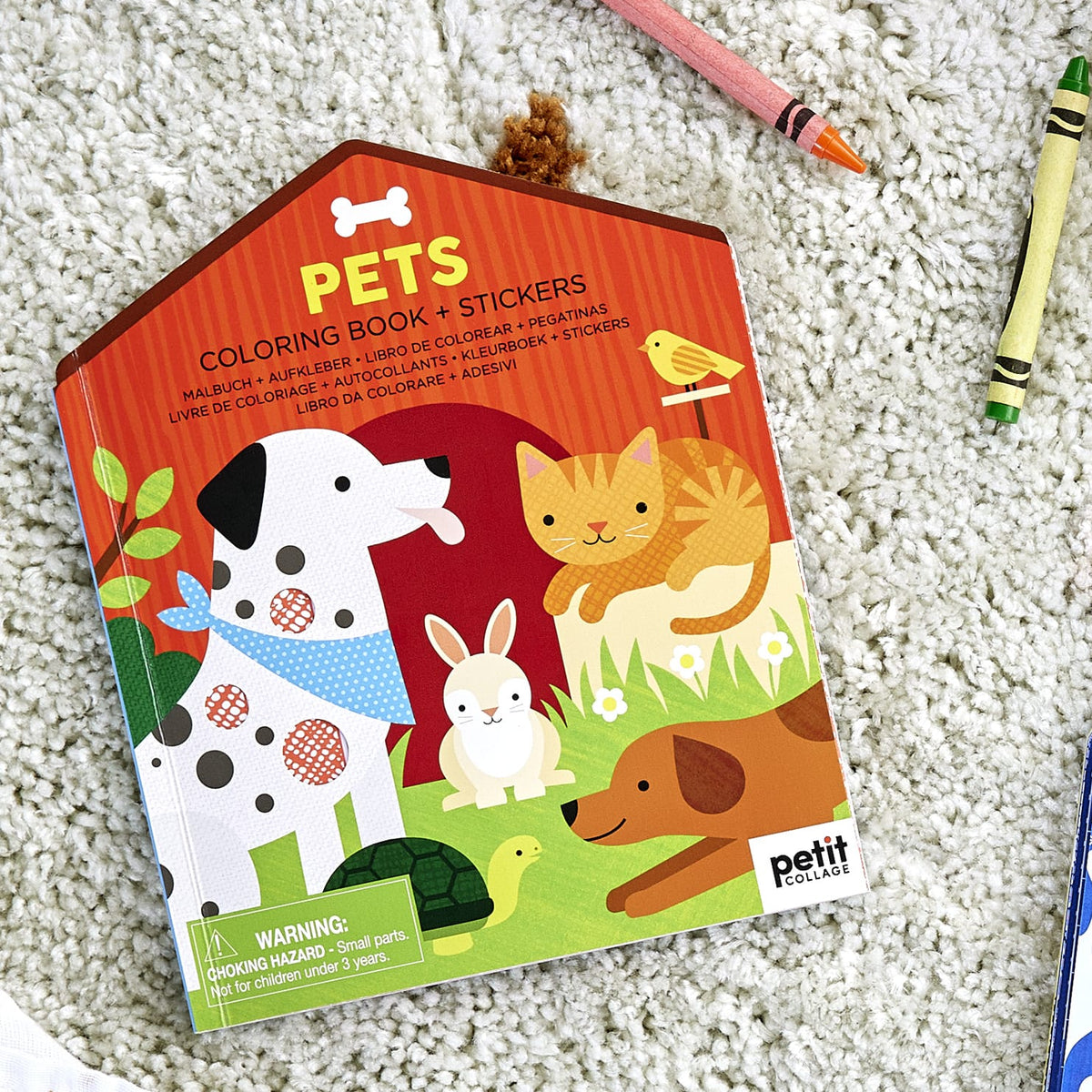 Pets Colouring Book with Stickers from Petit Collage