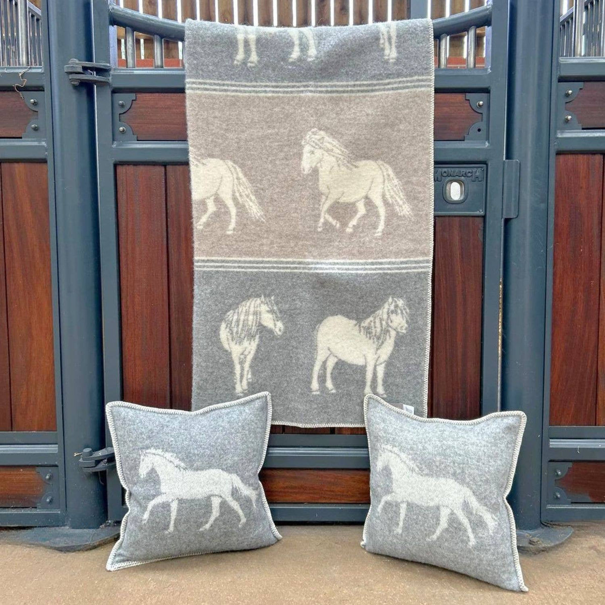 Pony Wool-Blend Blanket from J.J. Textile