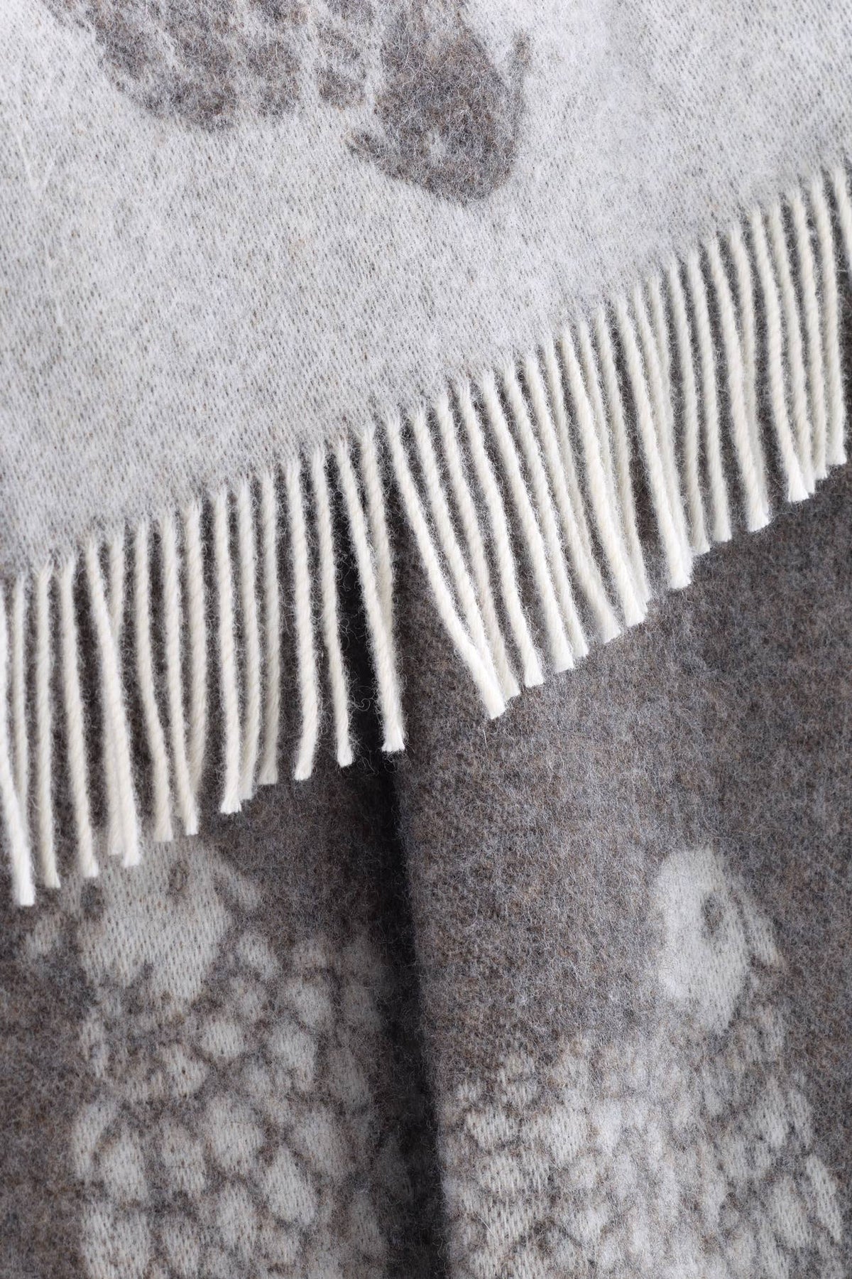 Dark Brown Mima Sheep Pure Wool Throw from J.J. Textile