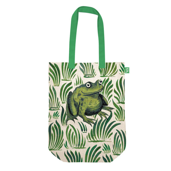V&A Frog Tile Organic Cotton Shopper Bag by William De Morgan