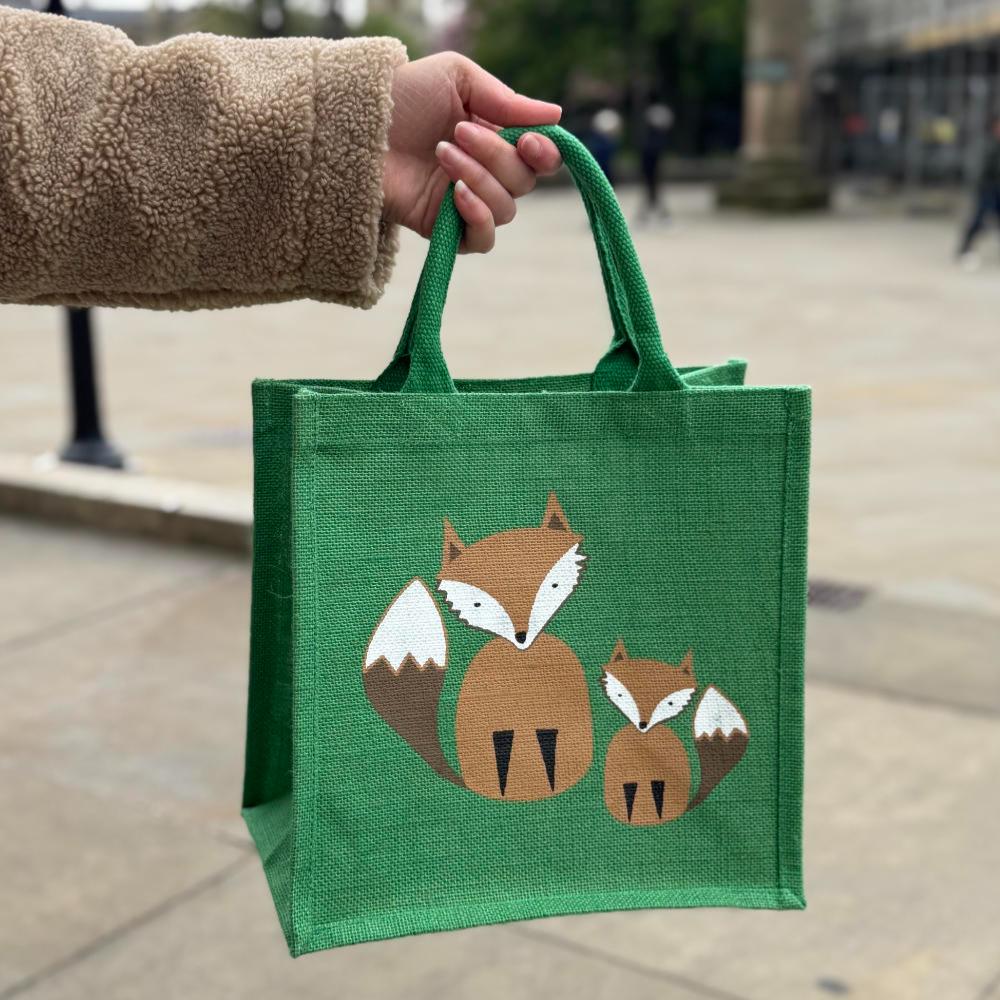 Fox Jute Shopper Bag from Shared Earth