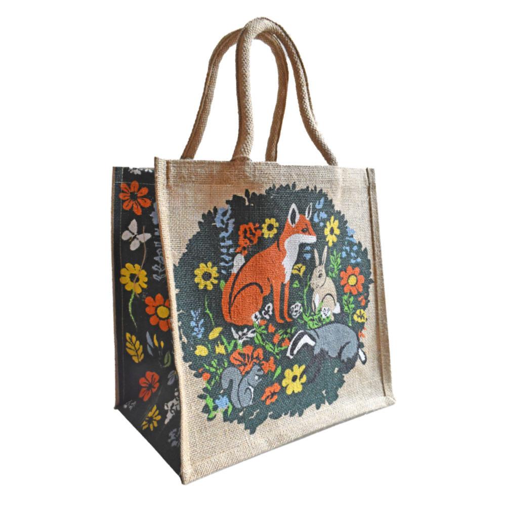British Animals Jute Shopper Bag from Shared Earth