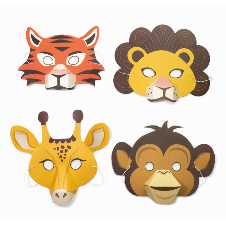 Make 4 Jungle Animal Masks from Clockwork Soldier