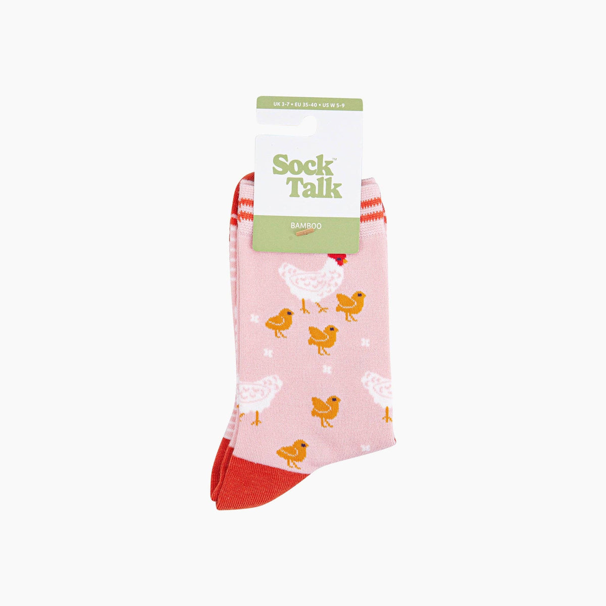 Pink Hens and Chicks Bamboo Socks from Sock Talk