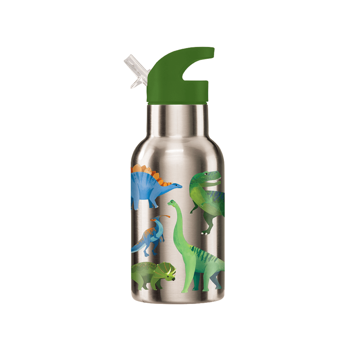 Crocodile Creek Dinosaurs 400ml Stainless Steel Water Bottle