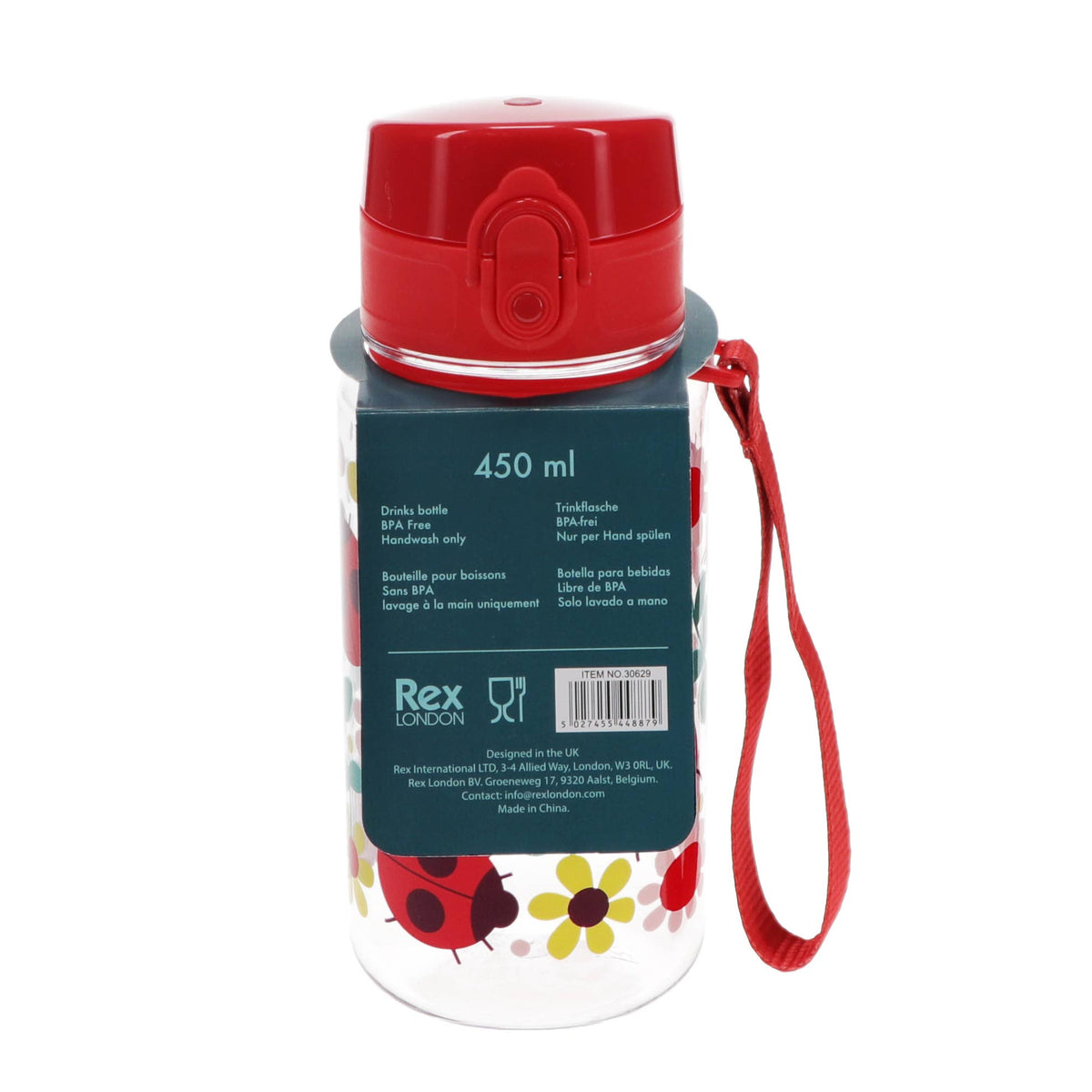 Ladybird 450ml Kids' Sports Water Bottle from Rex London