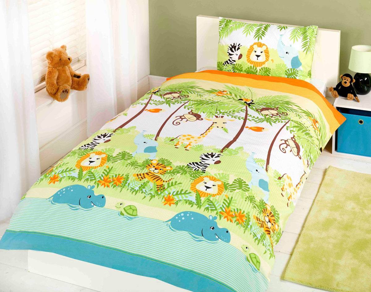Jungle Boogie Reversible Duvet Cover Set