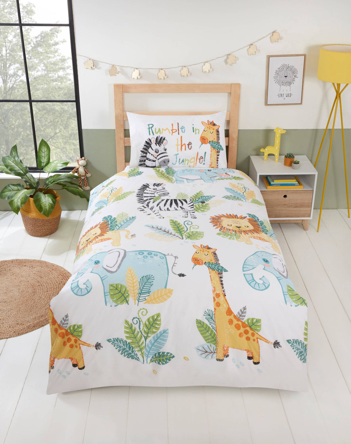 Rumble in the Jungle Reversible Duvet Cover Set