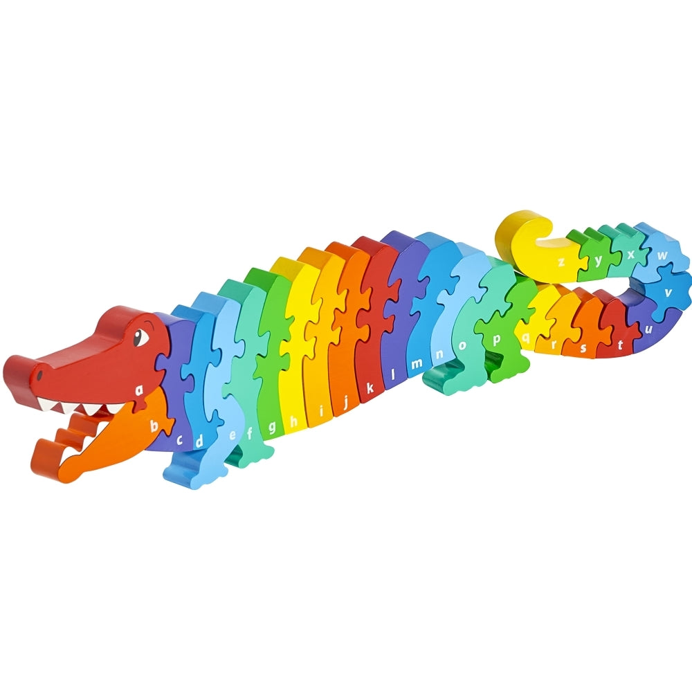 Crocodile Alphabet 26 Piece Wooden Puzzle from Lanka Kade
