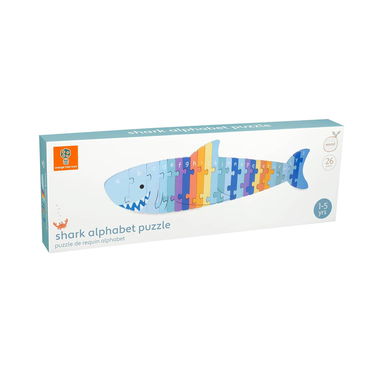 Shark Alphabet 26 Piece Wooden Puzzle from Orange Tree Toys