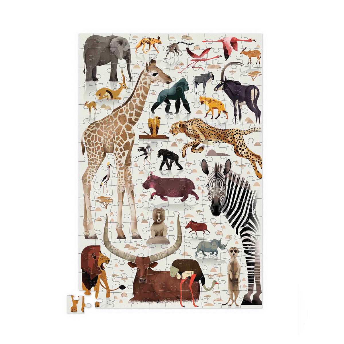 Crocodile Creek African Animals 150 Piece Tin Jigsaw Puzzle