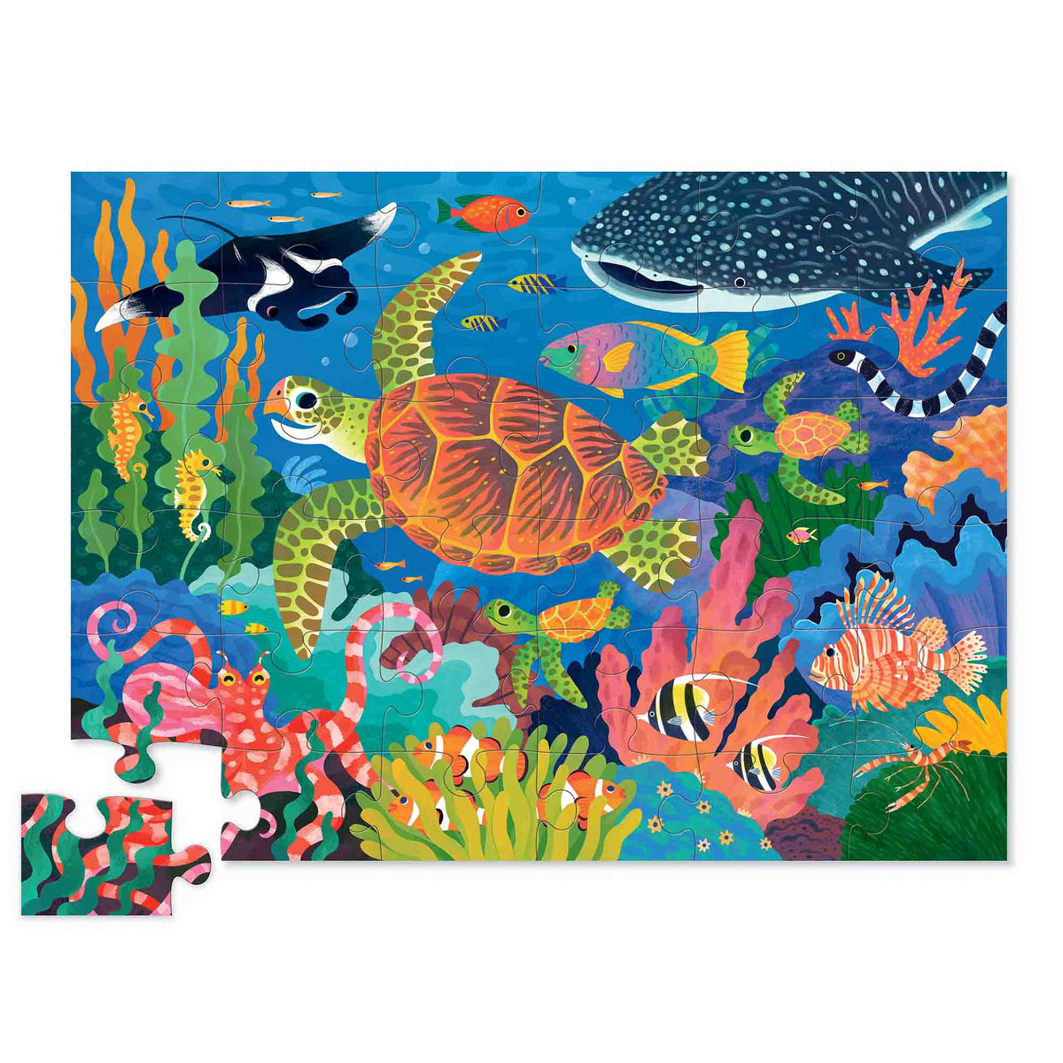 Crocodile Creek Sea Turtle 36 Piece Floor Jigsaw Puzzle