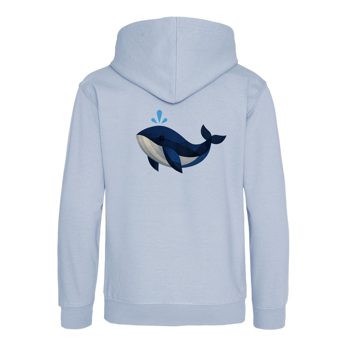 Whale in Blue Kids' Hoodie - Prism Kingdom Sky Blue colour variant image