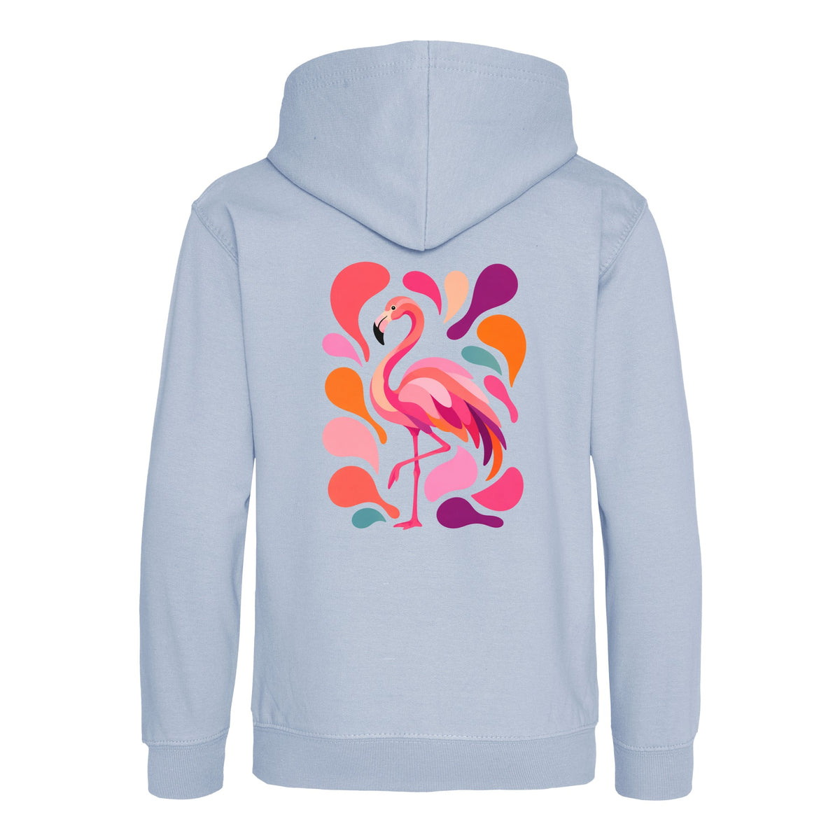 Blush in Motion Kids' Hoodie - Freeform Fauna Sky Blue colour variant image