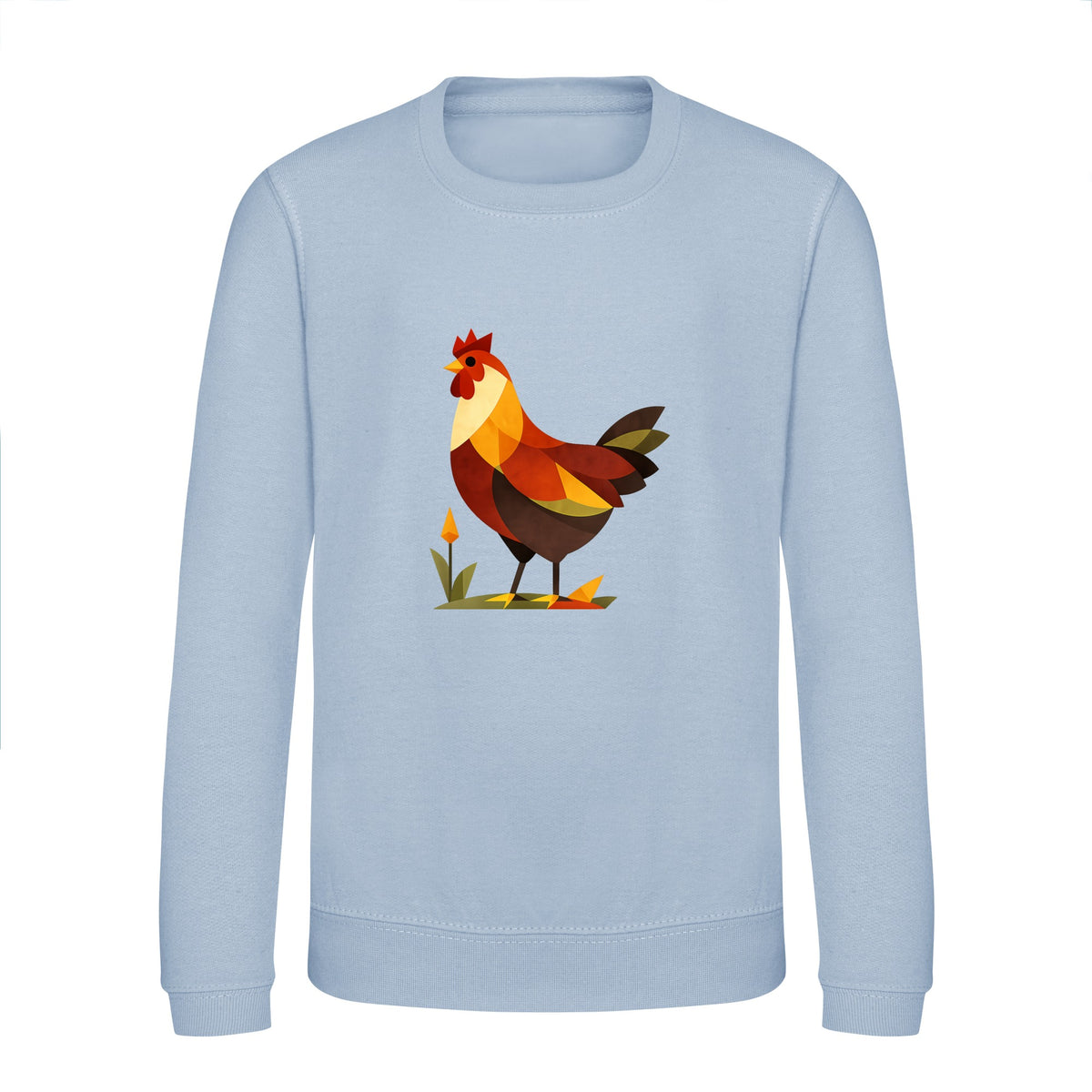 Cockerel at Dawn Kids' Sweatshirt - Prism Kingdom Sky Blue colour variant image