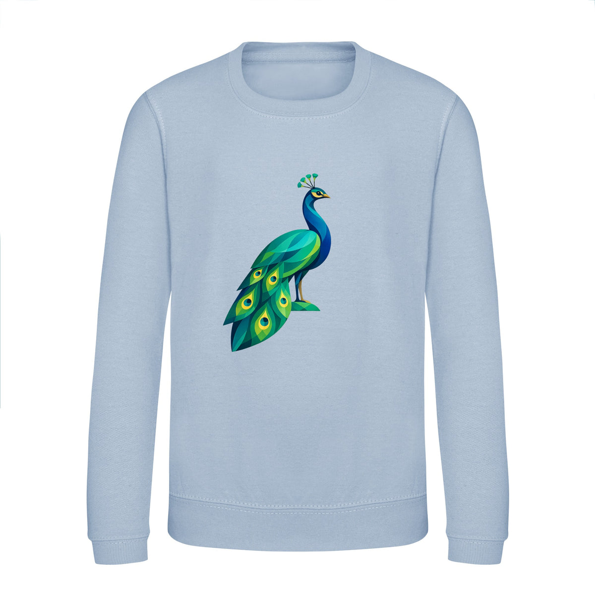 Peacock in Prism Kids' Sweatshirt - Prism Kingdom Sky Blue colour variant image