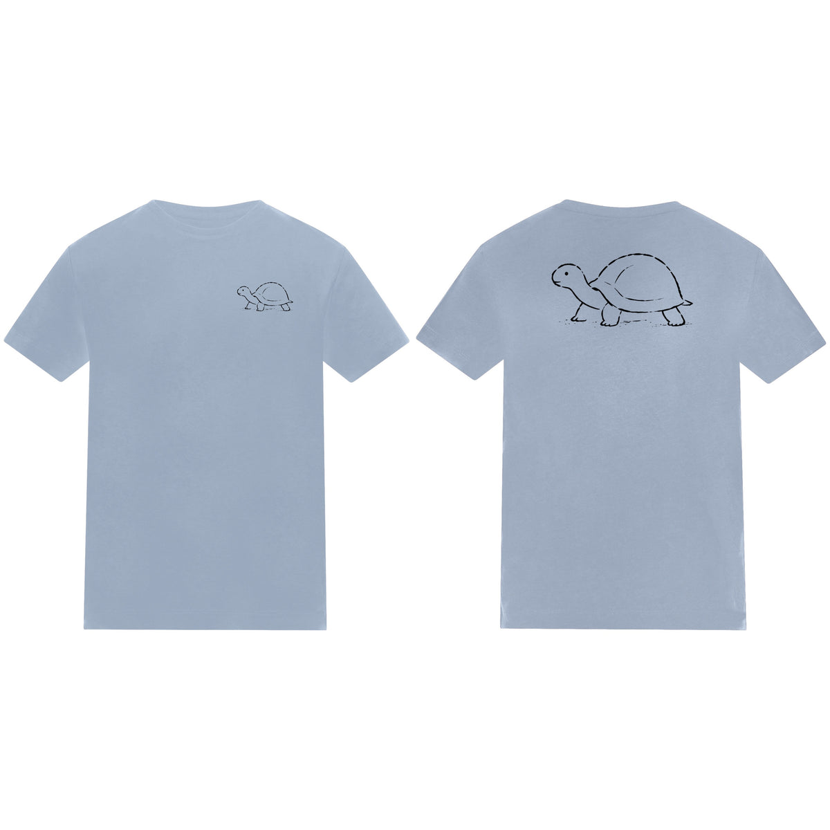 Steady Tortoise Kids' T-shirt - Wild Lines Sky Blue colour variant image