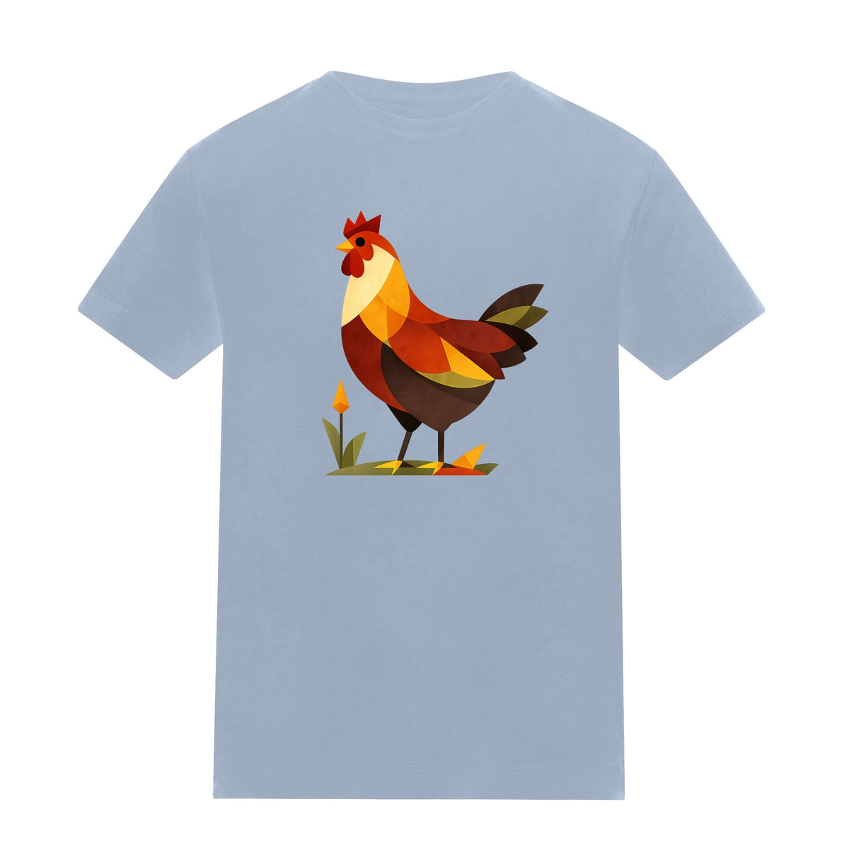 Cockerel at Dawn Kids' T-shirt - Prism Kingdom Sky Blue colour variant image