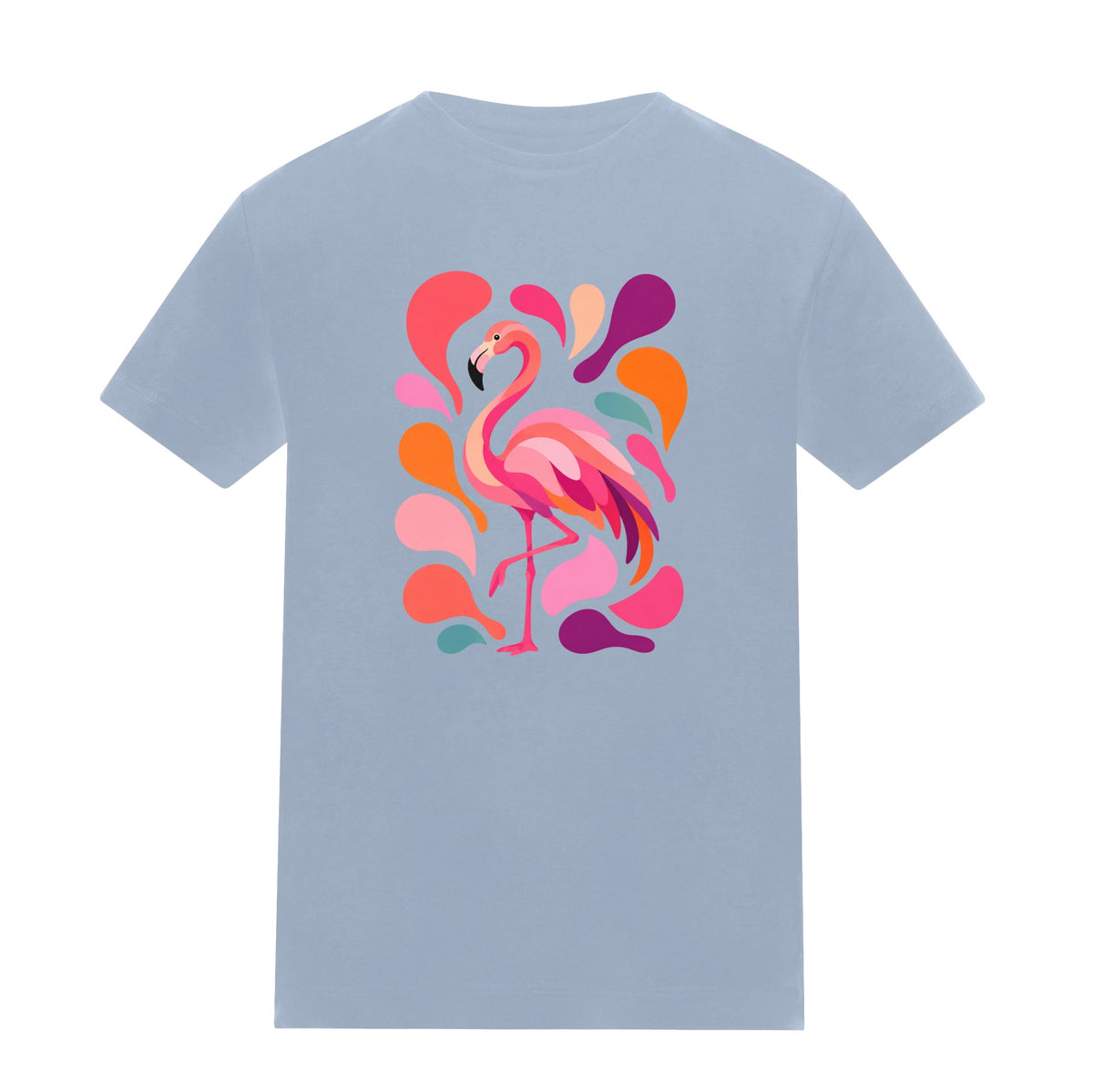 Blush in Motion Kids' T-shirt - Freeform Fauna Sky Blue colour variant image