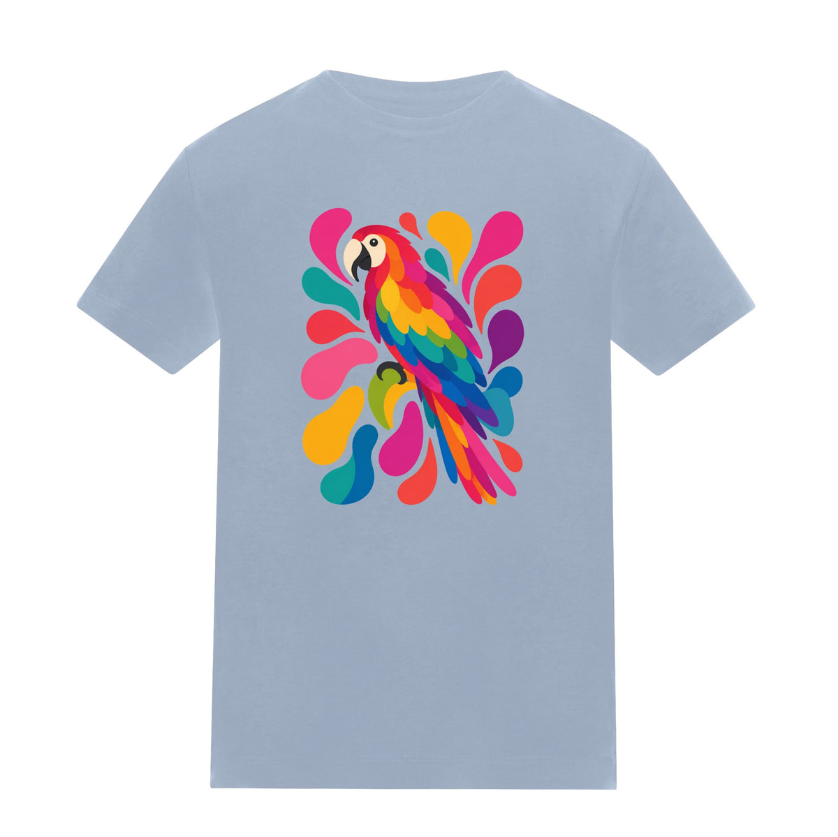 Tropical Burst Kids' T-shirt - Freeform Fauna Sky Blue colour variant image