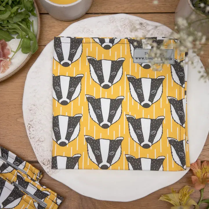Badger Napkins Set of 2 from The Owlery