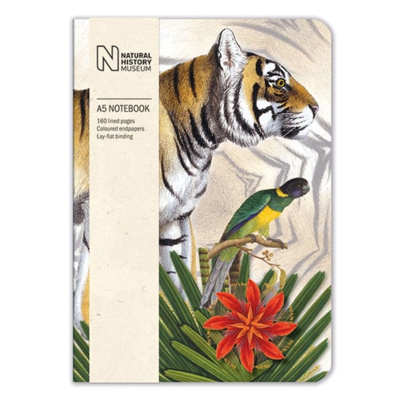 Bengal Tiger A5 Lined Notebook from Natural History Museum