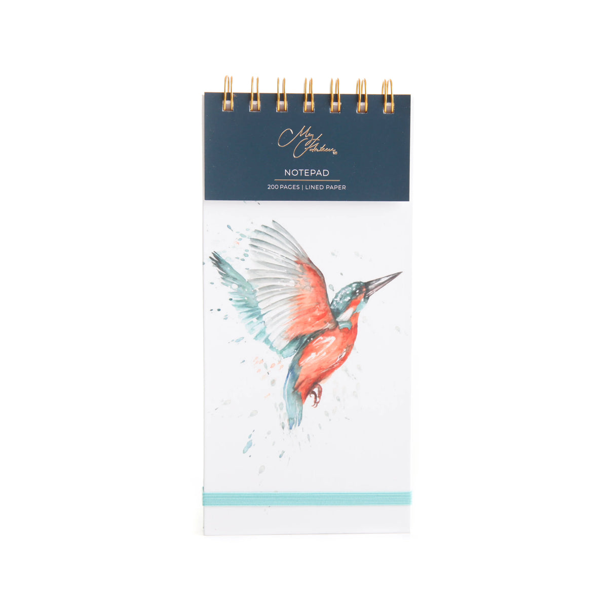 The Retreat Kingfisher DL Lined Notepad by Meg Hawkins