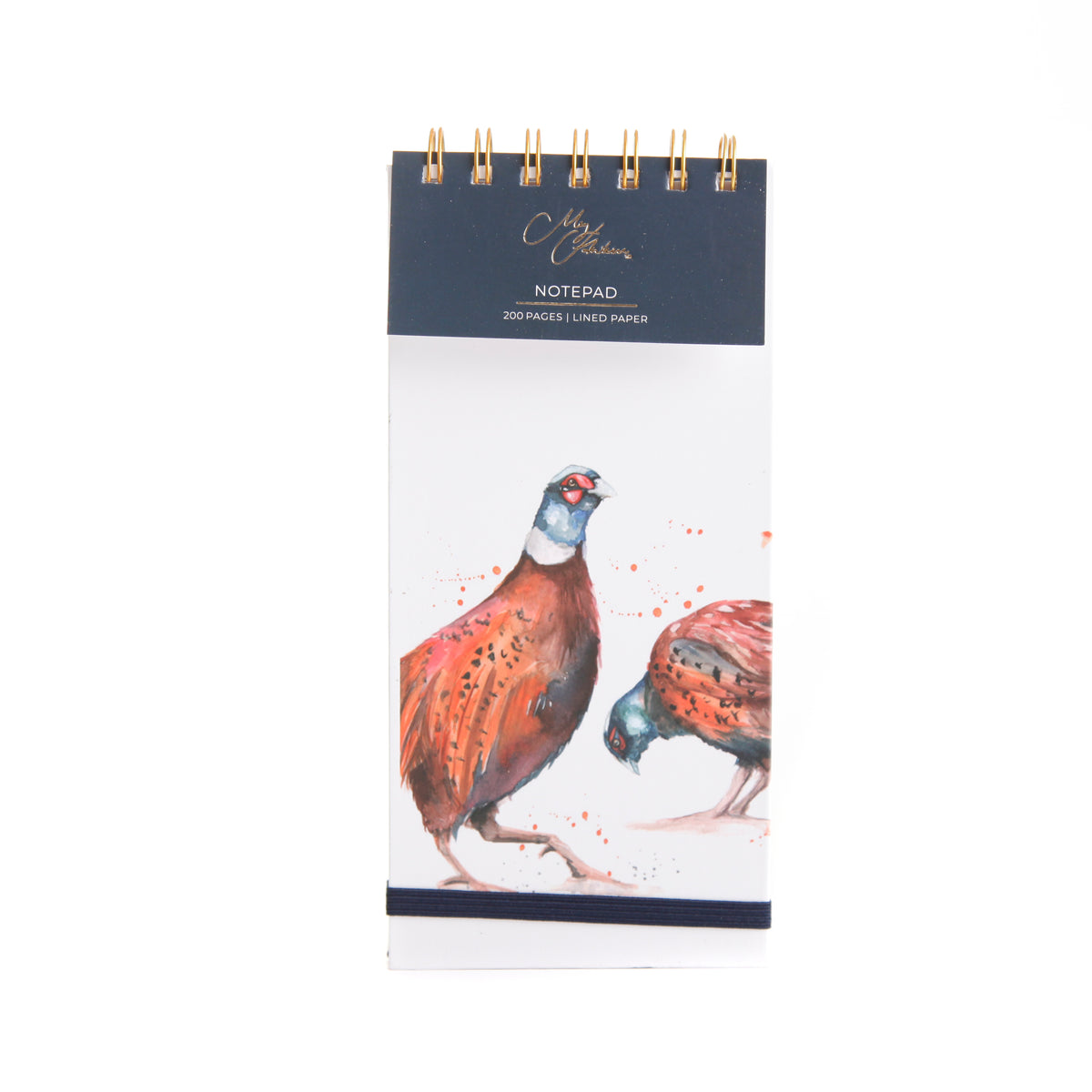 The Woodland Pheasant DL Lined Notepad by Meg Hawkins