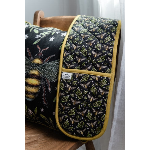 Honey Bee Organic Cotton Double Oven Glove by Catherine Rowe