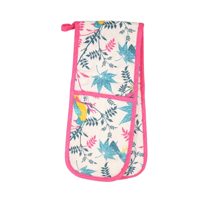 RHS Birds Organic Cotton Double Oven Glove from Dexam