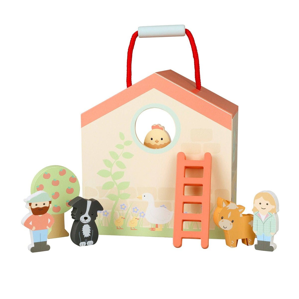 Farmyard Wooden Play Set from Orange Tree Toys