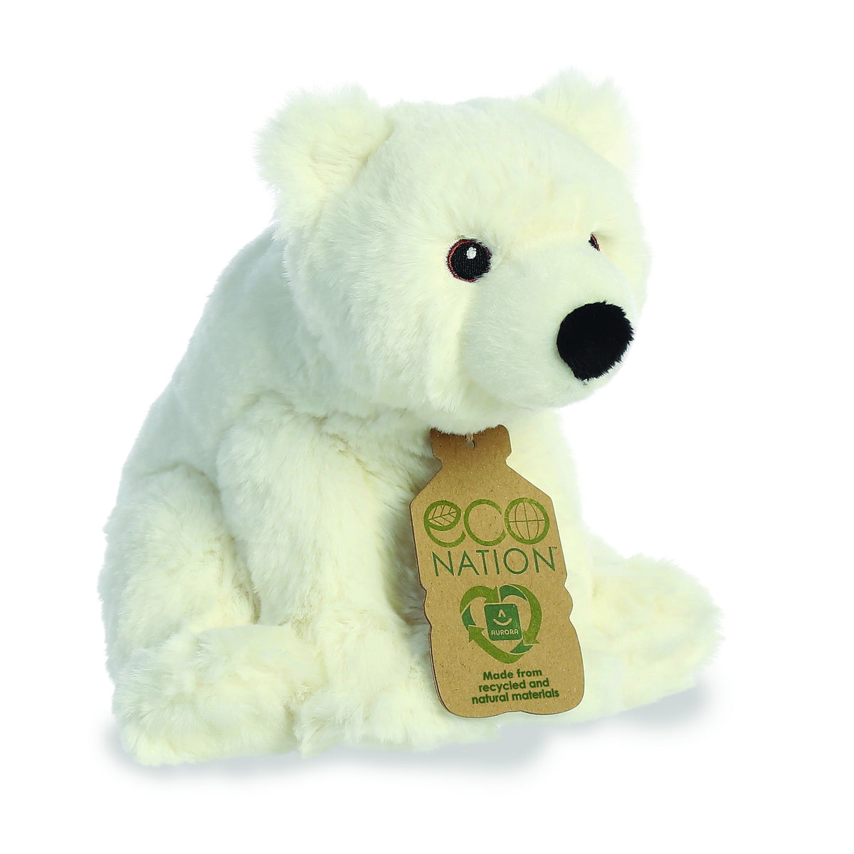 Polar Bear Soft Toy 24cm from Eco Nation