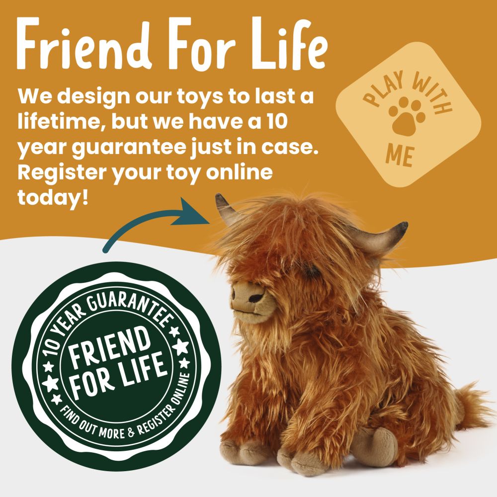 Highland Cow Soft Toy 32cm from Living Nature