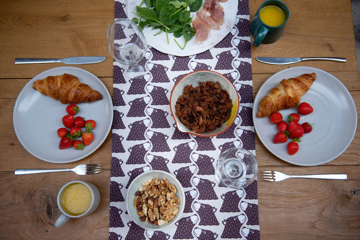 Bear Print Table Runner from The Owlery