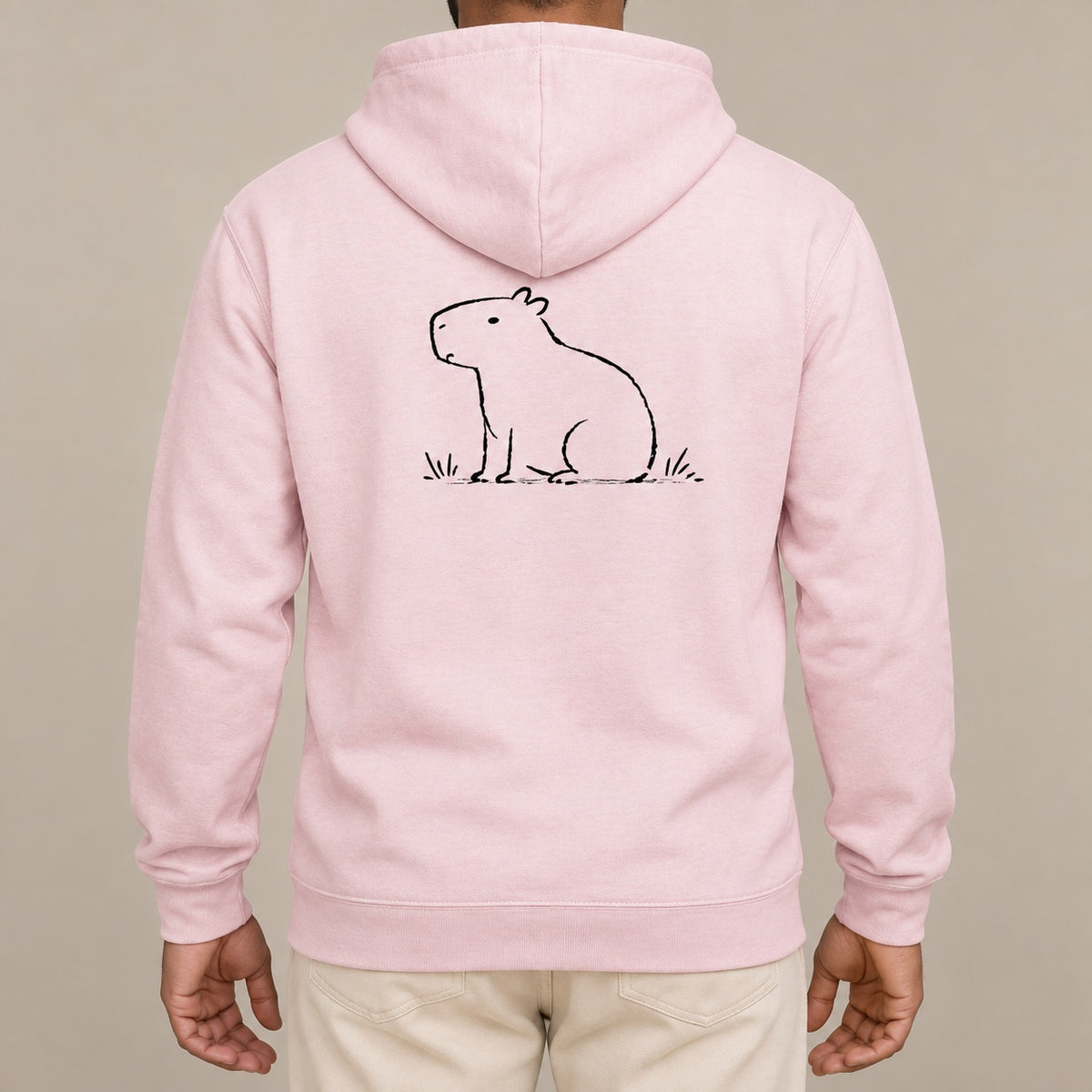 Calm Capybara Adult Hoodie - Wild Lines lead image