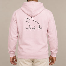 Calm Capybara Adult Hoodie - Wild Lines lead image
