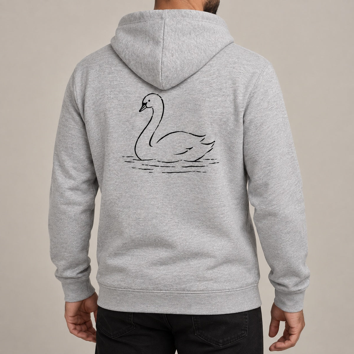 Gliding Swan Adult Hoodie - Wild Lines lead image
