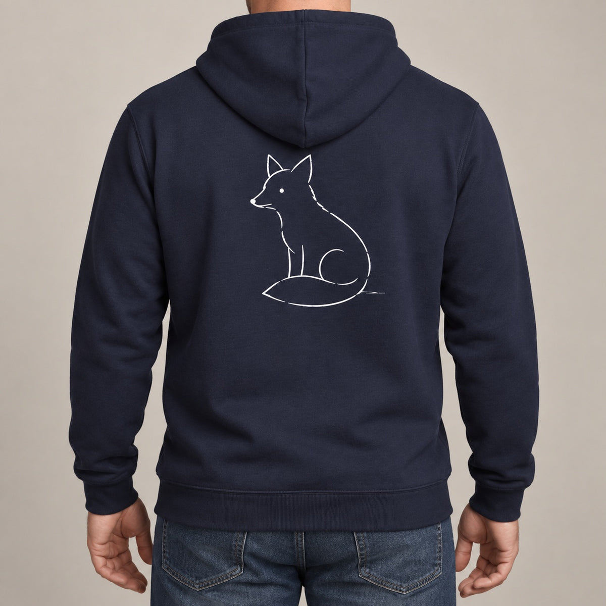 Poised Fox Adult Hoodie - Wild Lines lead image