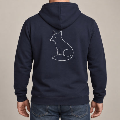 Poised Fox Adult Hoodie - Wild Lines lead image