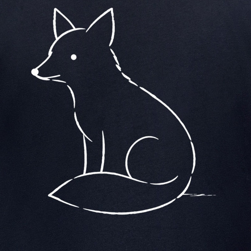 Poised Fox Adult Hoodie - Wild Lines gallery image 2