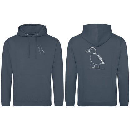 Proud Puffin Adult Hoodie - Wild Lines Airforce Blue colour variant image