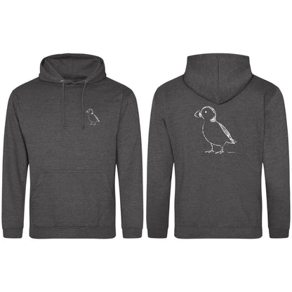 Proud Puffin Adult Hoodie - Wild Lines Charcoal colour variant image