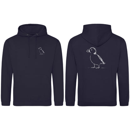 Proud Puffin Adult Hoodie - Wild Lines French Navy colour variant image