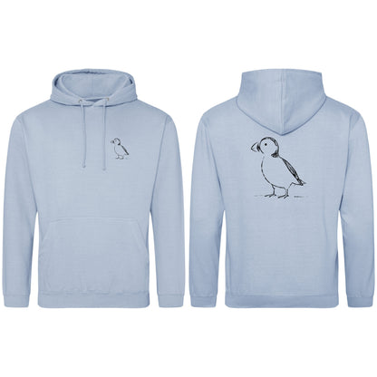 Proud Puffin Adult Hoodie - Wild Lines Sky Blue colour variant image